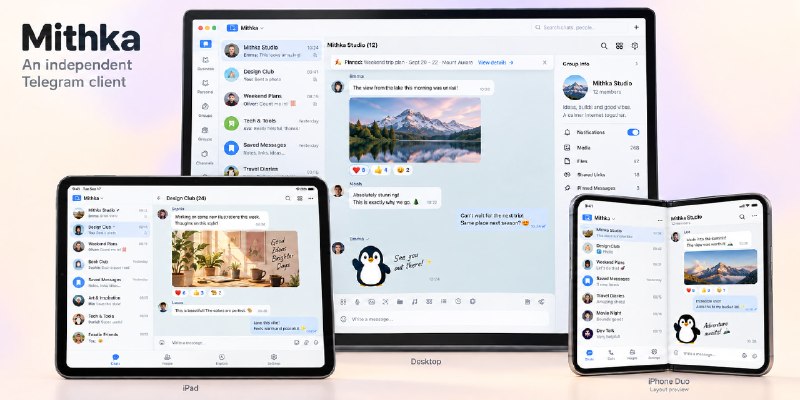 #开源 #Telegram #跨平台🐧 Mithka：一个 QQ 风味的第三方 Telegram 客户端QQ 风味，开源；安全自测支持 Android、iOS、Windows、macOS 和 Linux📮投稿    📢频道    💬吹水    🌐网站
