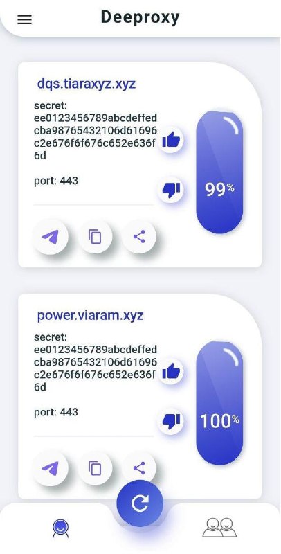 #翻墙 #telegram #工具 #iOS #安卓DeepProxy - 一款免费的Telegram代理软件安卓 | iOS（美区）📃有广告！但是不影响使用，并且速度都挺可观的梯子挂了拿来应急还挺不错的频道： @geeksharebot：@Geekshare_bot