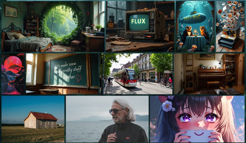 #AI绘画 #开源 #大模型 #AI🌲 炸裂！黑森林实验室发布开源文生图模型「FLUX.1」开源地址Black Forest Labs（黑森林实验室）由 Stabililty AI 前核心成员创建，目前看是青出于蓝而胜于蓝此次黑森林共发了 FLUX.1 系列的 3 个模型：pro、dev、schnell：pro 是最强版本，dev 则是中杯，schnell 主打一个快速生成✨「FLUX.1」最大亮点是生成文字效果很好，以及支持中文输入！⚙️开源版本只能部署dev和schnell，最低需要 24G 显存⏺在线体验FLUX.1 [pro]FLUX.1 [dev]FLUX.1 [schnell]同时： poe.com