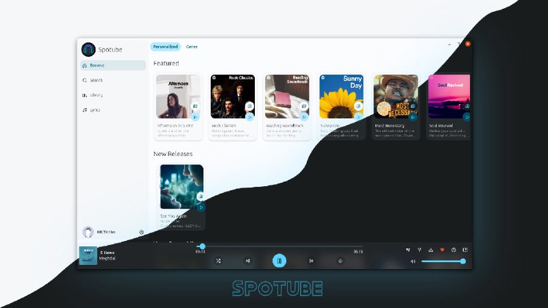 #开源 #音乐 #跨平台 #Spotify🎵Spotube - 一个开源的跨平台 Spotify 客户端📄它使用 Spotify API 和YouTube等作为音频源，无需 Spotify Premium 即可使用顺便说一句，这不是 Electron 程序，而是基于更为轻量的 Flutter界面体验都挺好的，但是需要注意风控📮投稿    📢频道    💬群聊    🔎索引