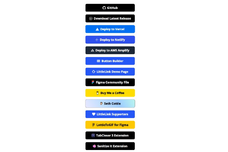 #开源 #代替方案🔗 LittleLink - 一个轻量级的 LinkTree 替代方案内置 100+ 品牌按钮样式，PageSpeed Insights 中获得满分，可一键静态部署*LinkTree是可以在一个页面上集合所有重要链接的在线工具➡️已收录至「替代方案合集」📮投稿    📢频道    💬群聊    🔎索引