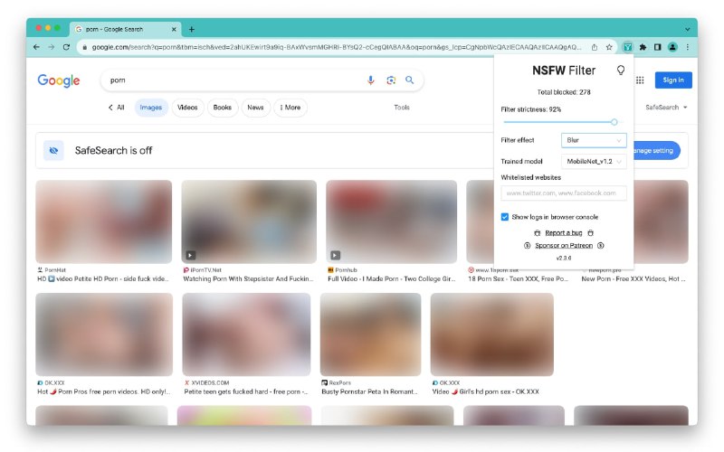 #开源 #NSFW #插件🙈 NSFW Filter - 一个过滤 NSFW 内容的浏览器插件开源地址插件支持调节过滤 NSFW 强度，可选将过滤后的内容隐藏、模糊、灰度我不需要📮投稿    📢频道    💬群聊    🔎索引